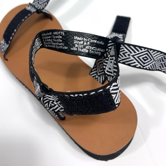 Madewell The Resourced Maggie Black & White Strappy Sandals Womens 9.5 Platform - Picture 8 of 9